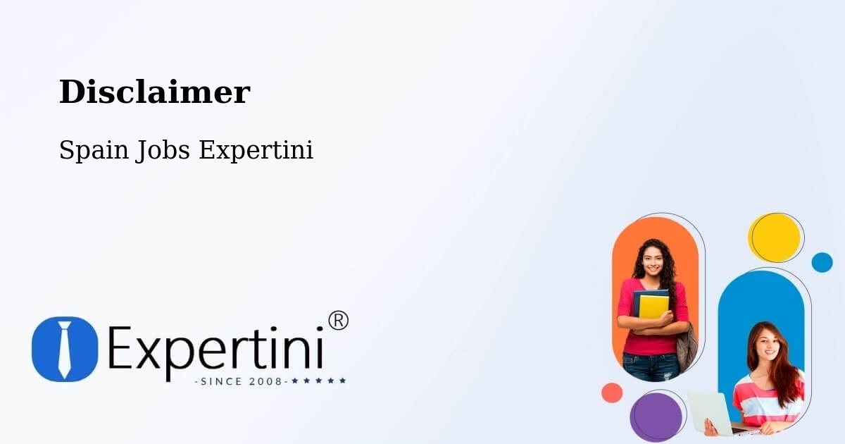 Disclaimer – Paradela - Spain Jobs Expertini